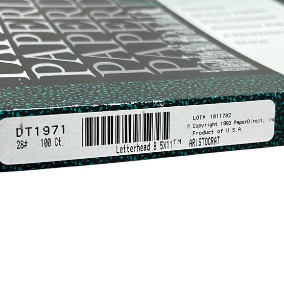 PaperDirect Aristocrat Letterhead 8.5"X11" 28lb Premium Quality Paper 100 Sheets - Picture 3 of 3